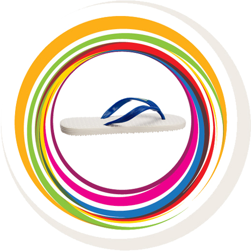 Boost - White Sole Blue Strap 12
