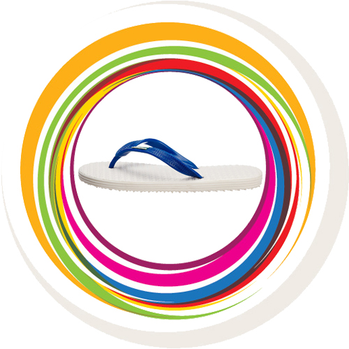 Boost - White Sole Blue Strap 13