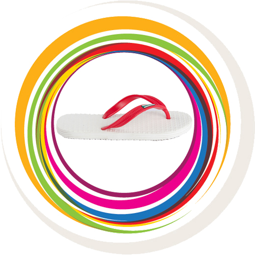 Boost - White Sole Red Strap 2