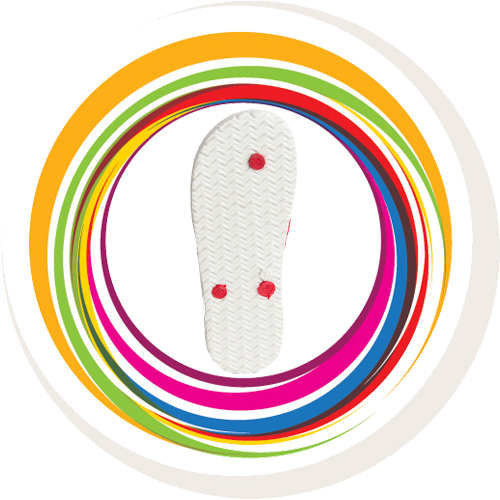 Boost - White Sole Red Strap 4
