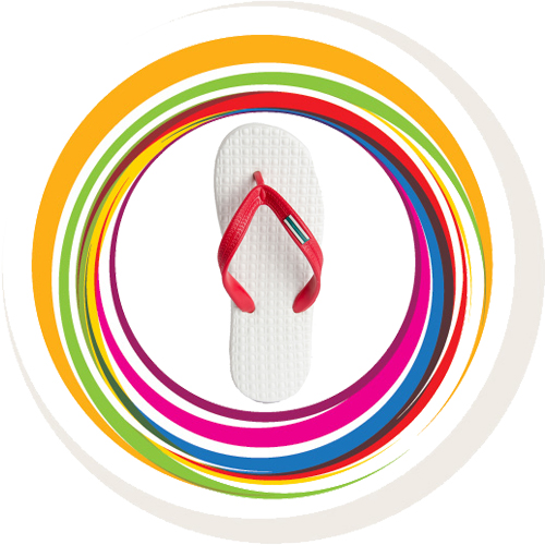 Boost - White Sole Red Strap 5
