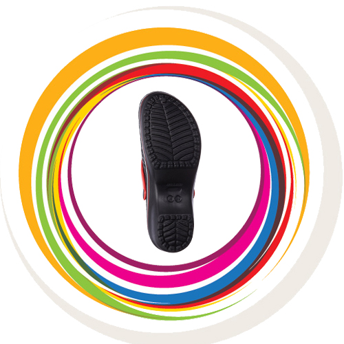 Cobbler Clogs - Red Black 4