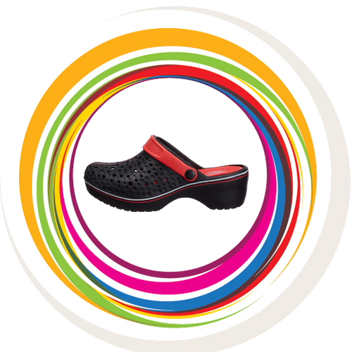 Cobbler Clogs - Red Black 7