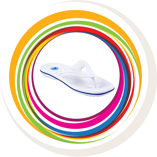 Glider-v-shape - White (Blue Border) 1