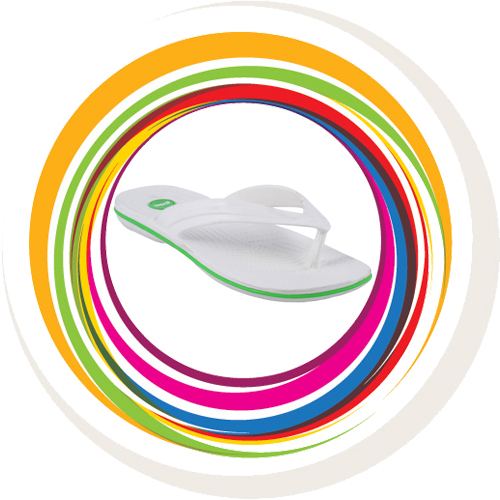 Glider-v-shape - White (Green Border) 1