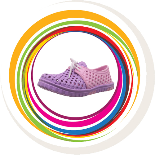 Laced Shoe - Pink & Purple 8