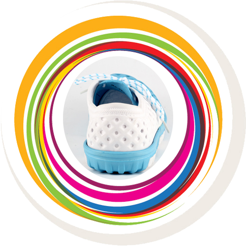 Laced Shoe - White & Blue 4