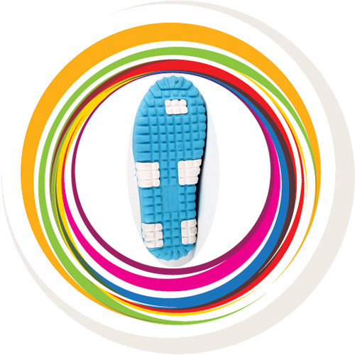 Laced Shoe - White & Blue 5