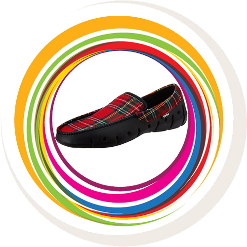 Men Loafer -Scotish Check -Red 7