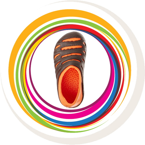 Men Trot - Black Orange 5