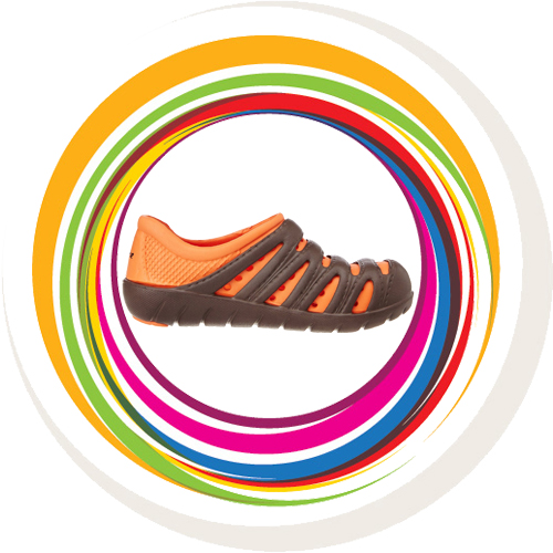 Men Trot - Black Orange 6