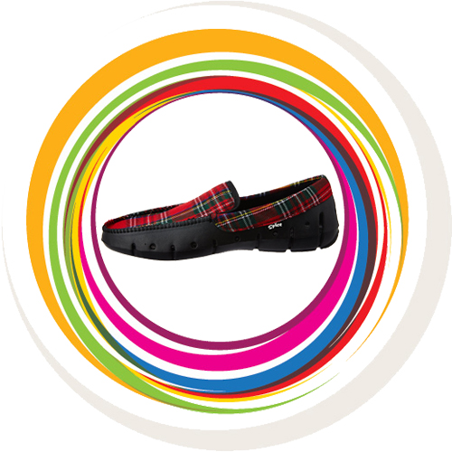 Men Loafer -Scotish Check -Red 13